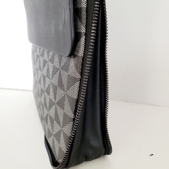 Classic Fashion Men's Black Messenger Expandable Crossbody Shoulder Bag - Picture 9 of 12